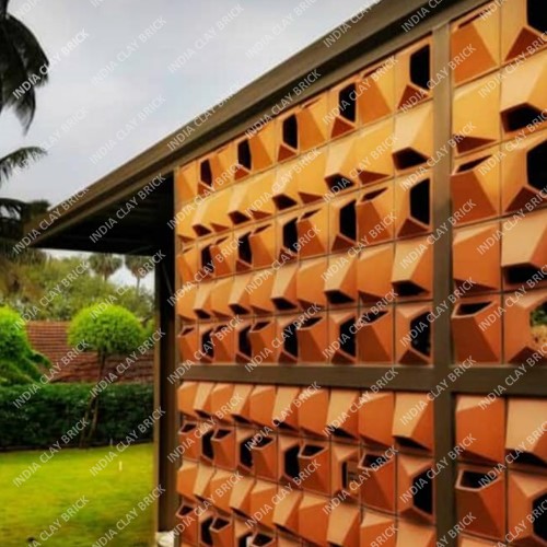 Natural Terracotta Clay Camp Screen Block Gazebo Wall Jali