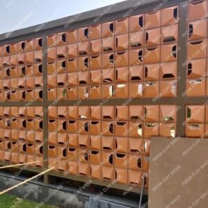 Natural Terracotta Clay Camp Screen Block Outdoor Wall Jali
