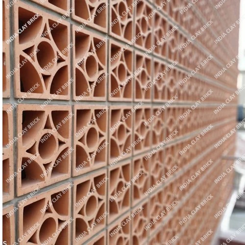 Natural Terracotta Clay Opal Screen Block Outdoor Wall Jali