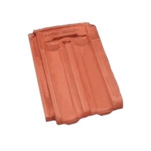 Terracotta Red Single Groove Large Size Unglazed Clay Kabelu Hut Roof Tile