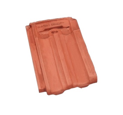 Terracotta Red Single Groove Large Size Unglazed Clay Kabelu Roof Tile