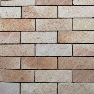 Beige Color Natural Fire Clay Exterior Wall Cladding Brick Tile