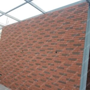 Dark Brown Mixed Plain Red Natural Terracotta Clay Outdoor Wall Cladding Brick Tile