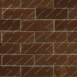 Dotted Textured Dark Brown Natural Terracotta Clay Wall Cladding Brick Tile