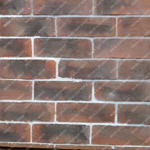 Handmade Natural Rough Textured Burnt Red Terracotta Clay Double Height Wall Cladding Brick Tile