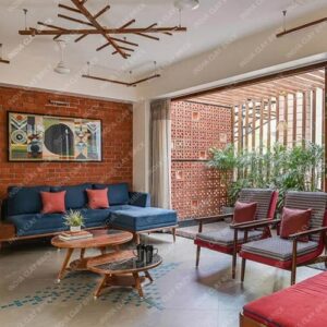 Handmade Natural Rough Textured Terracotta Red Clay Brick Interior Living Room Wall Cladding Tile