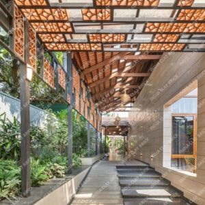 Natural Terracotta Clay Camp Opal Random Mix Screen Block Outdoor Gazebo Ceiling Jali