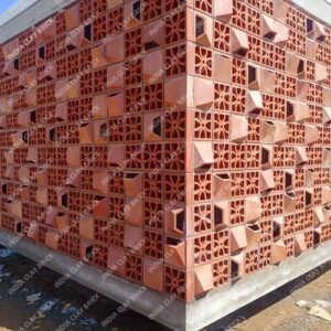 Natural Terracotta Clay Camp Petal Random Mix Screen Block Outdoor Partition Wall Jali