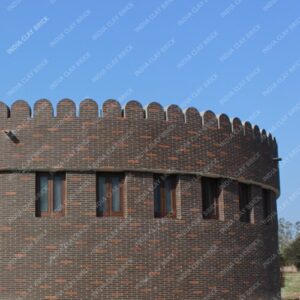 Plain Dark Brown Natural Clay Terracotta Brick Exterior Wall Cladding Tile