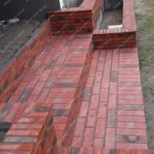 Plain Red Natural Terracotta Clay Outdoor Staircase Floor Paver