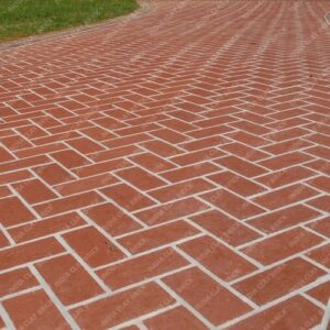 Plain Red Natural Terracotta Clay Parking Floor Paver