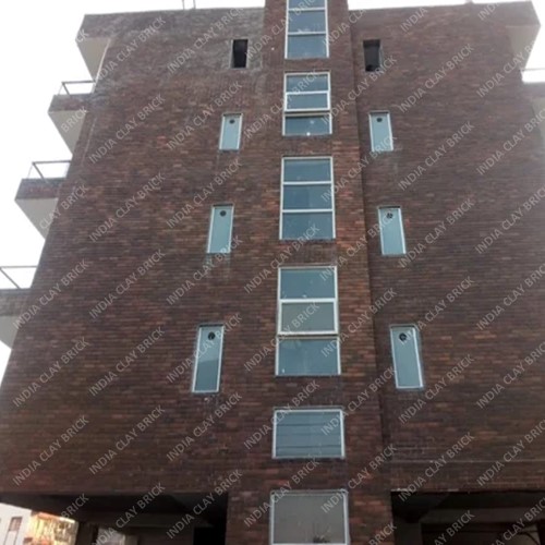 Plain Surface Antique Dark Brown Natural Terracotta Clay Exterior Wall Cladding Brick Tile